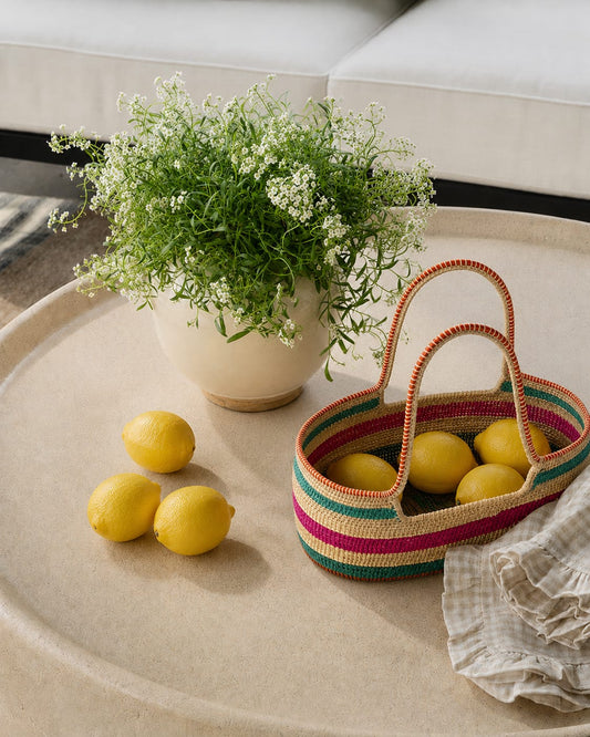 Handwoven Natural Basket — Kusaya Artisan Collection